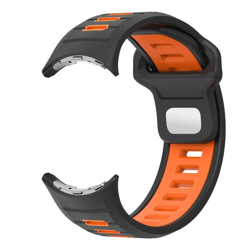Google Pixel Watch 5 - 45mm Duo Sportarmband (Schwarz/Orange)