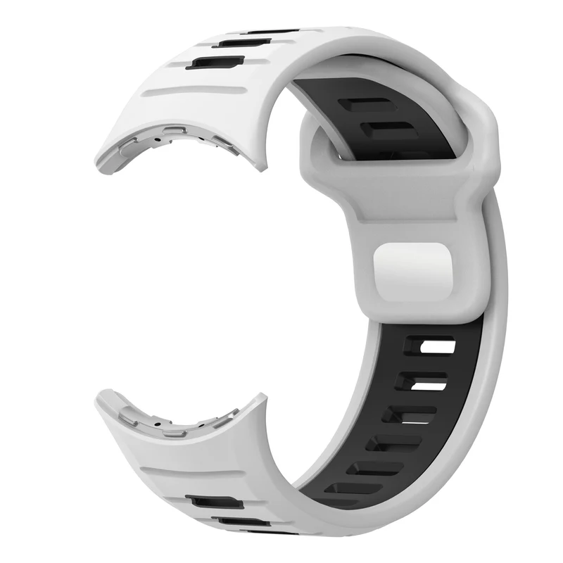 Google Pixel Watch 5 - 45mm Duo Sportarmband (Weiß/Schwarz)