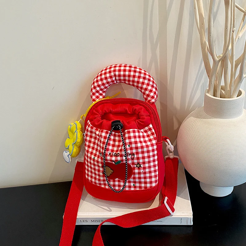 Verspielt Gingham Druck Mini Rucksack Karnz