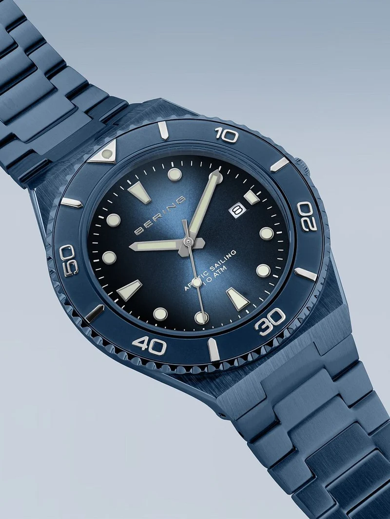 Bering Classic 18940-797 Herren Armbanduhr Blau • Saphirglas • 10 ATM Wasserdicht