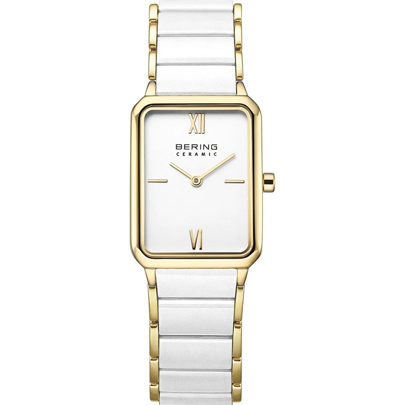 Bering Ceramic 17423-758 Damen Armbanduhr • Saphirglas • Keramikarmband Weiß