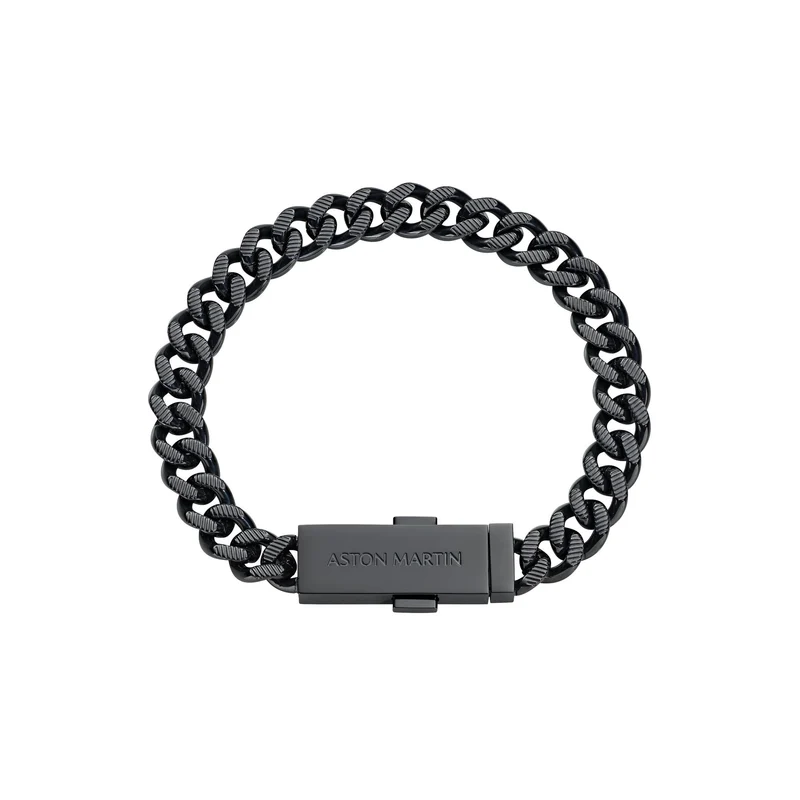 Aston Martin Armband Herren AML ICON Edelstahl Schwarz MJIUF5BM3