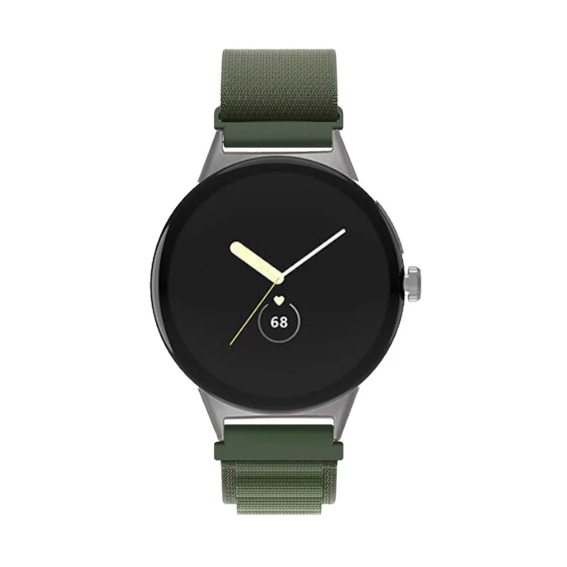 Google Pixel Watch 5 - 45mm Alpine Nylon Armband (Grün)