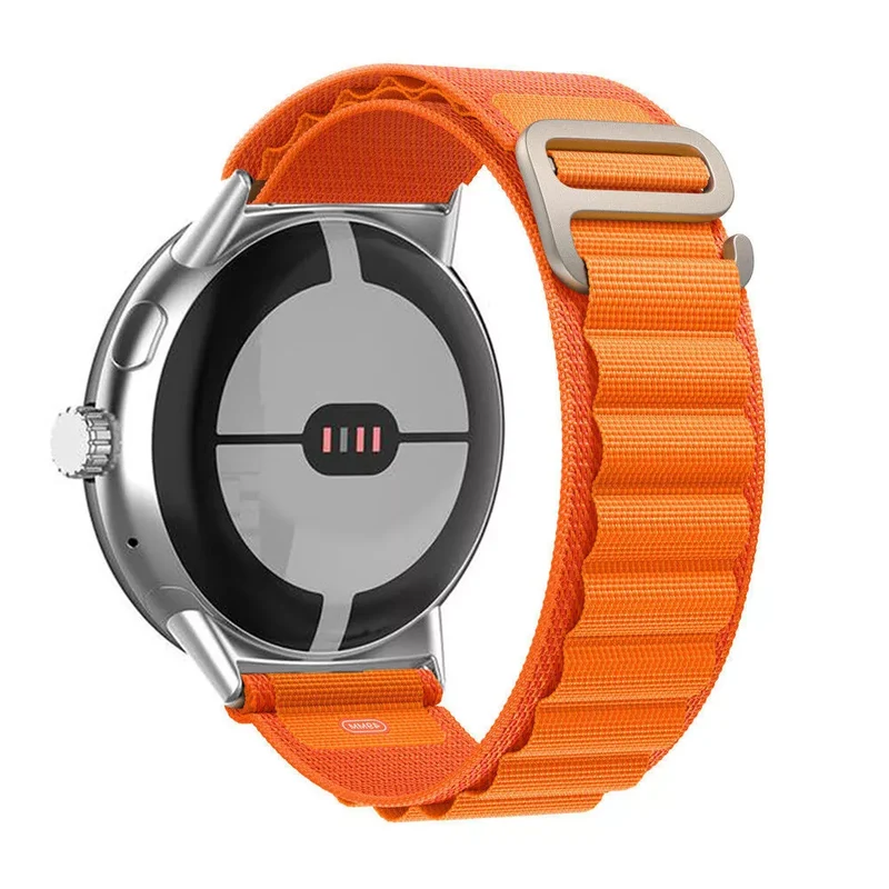 Google Pixel Watch 5 - 45mm Alpine Nylon Armband (Orange)