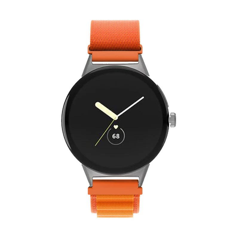 Google Pixel Watch 5 - 45mm Alpine Nylon Armband (Orange)