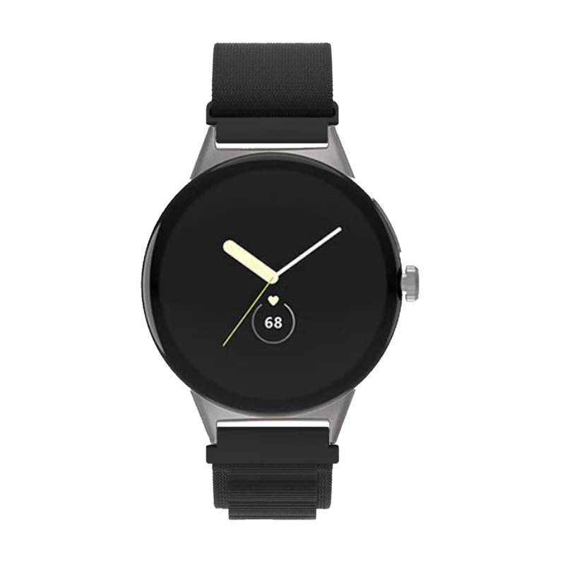 Google Pixel Watch 5 - 45mm Alpine Nylon Armband (Schwarz)