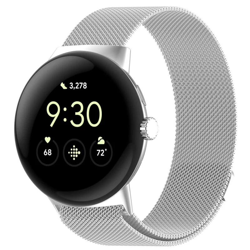 Google Pixel Watch 5 - 45mm Milanese Armband (Silber)