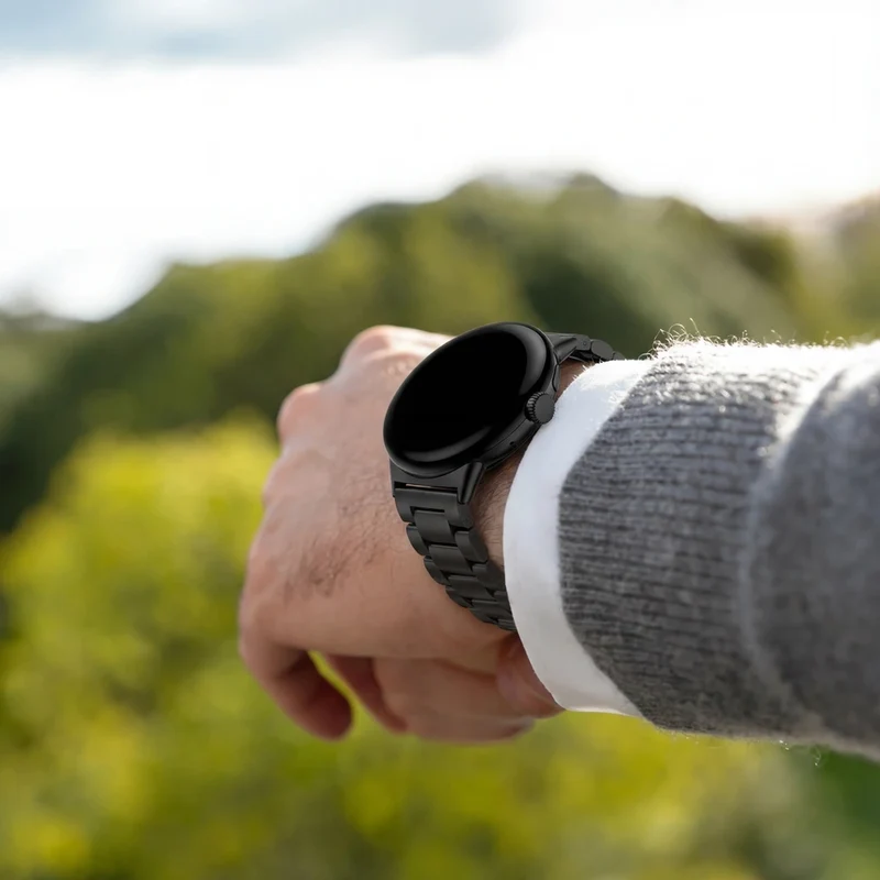 Google Pixel Watch 5 - 45mm Stahlarmband (Schwarz)