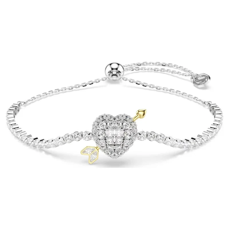 Swarovski Armband Damen Idyllia Herz mit Pfeil Weiß Rhodiniert 5742022