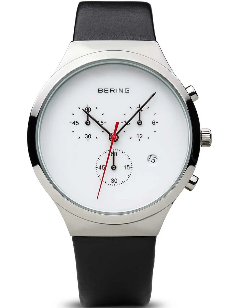 Bering Classic 14736-404 Damenuhr Weiß • Saphirglas • Kalbsleder-Armband
