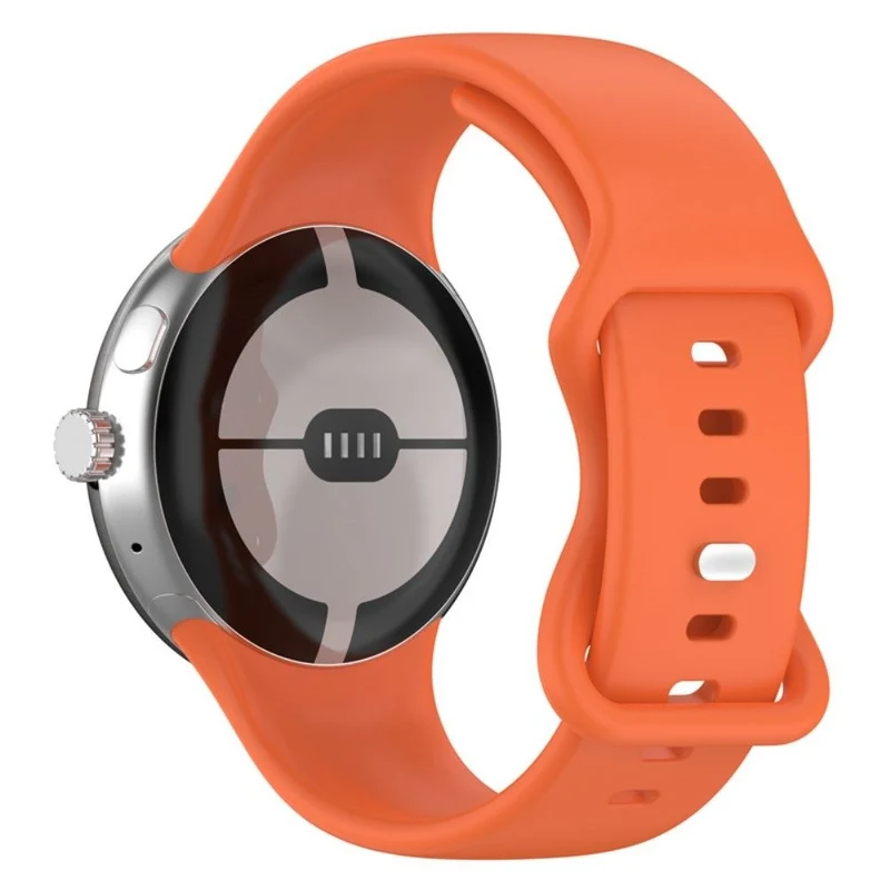 Google Pixel Watch 5 - 45mm Classic Silikonarmband (Orange)