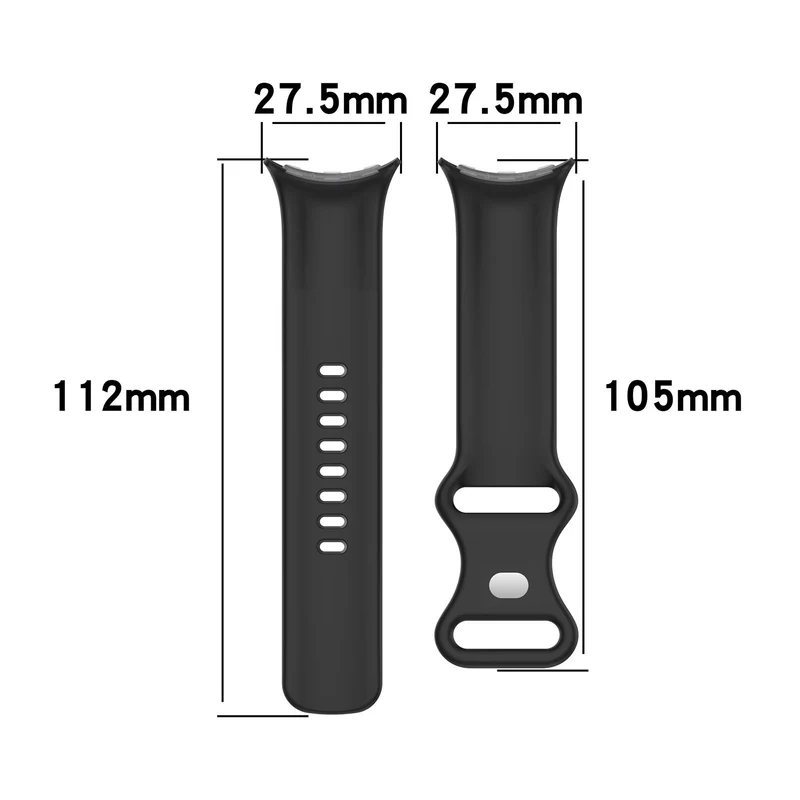 Google Pixel Watch 5 - 45mm Classic Silikonarmband (Weiß)