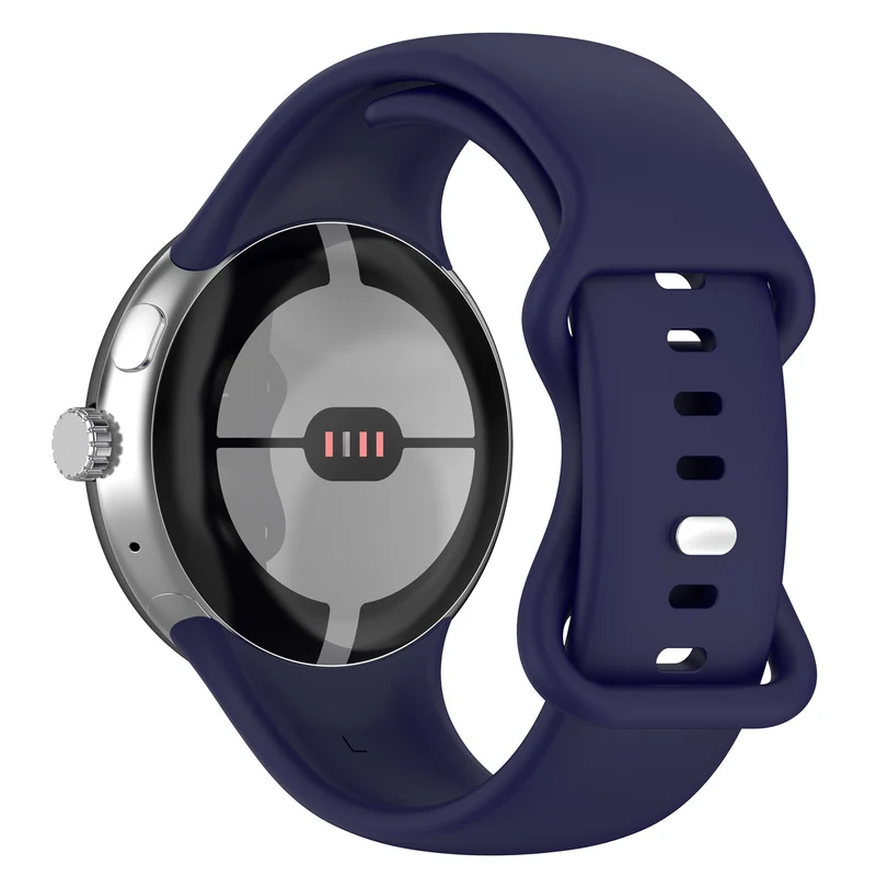 Google Pixel Watch 5 - 45mm Classic Silikonarmband (Dunkelblau)