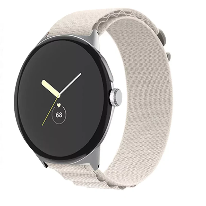 Google Pixel Watch 5 - 41mm Alpine Nylon Armband (Polarstern)