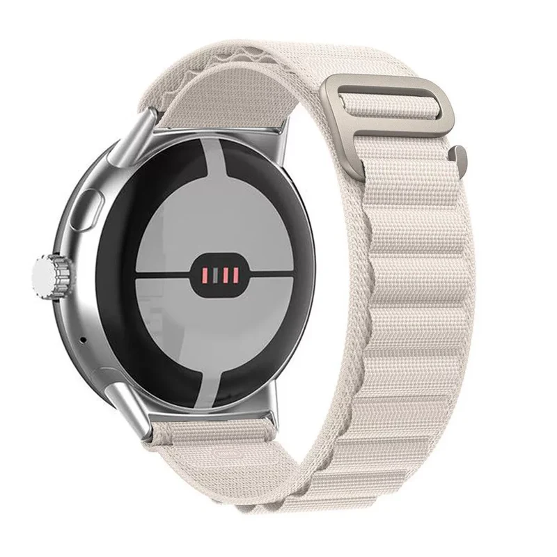 Google Pixel Watch 5 - 41mm Alpine Nylon Armband (Polarstern)