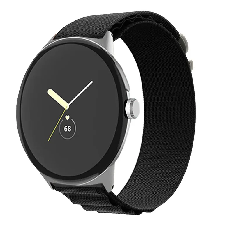 Google Pixel Watch 5 - 41mm Alpine Nylon Armband (Schwarz)