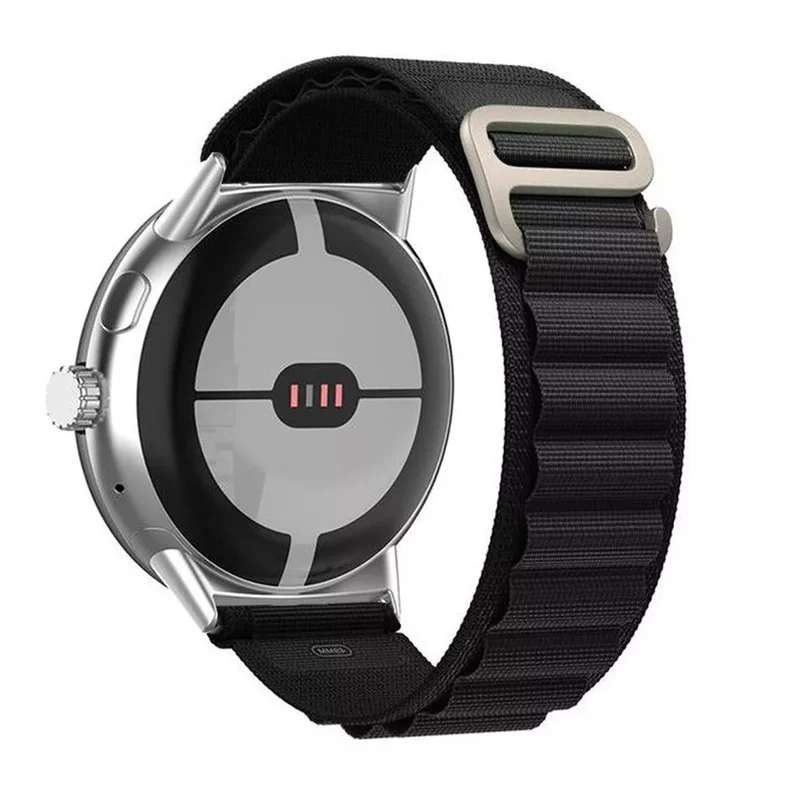 Google Pixel Watch 5 - 41mm Alpine Nylon Armband (Schwarz)