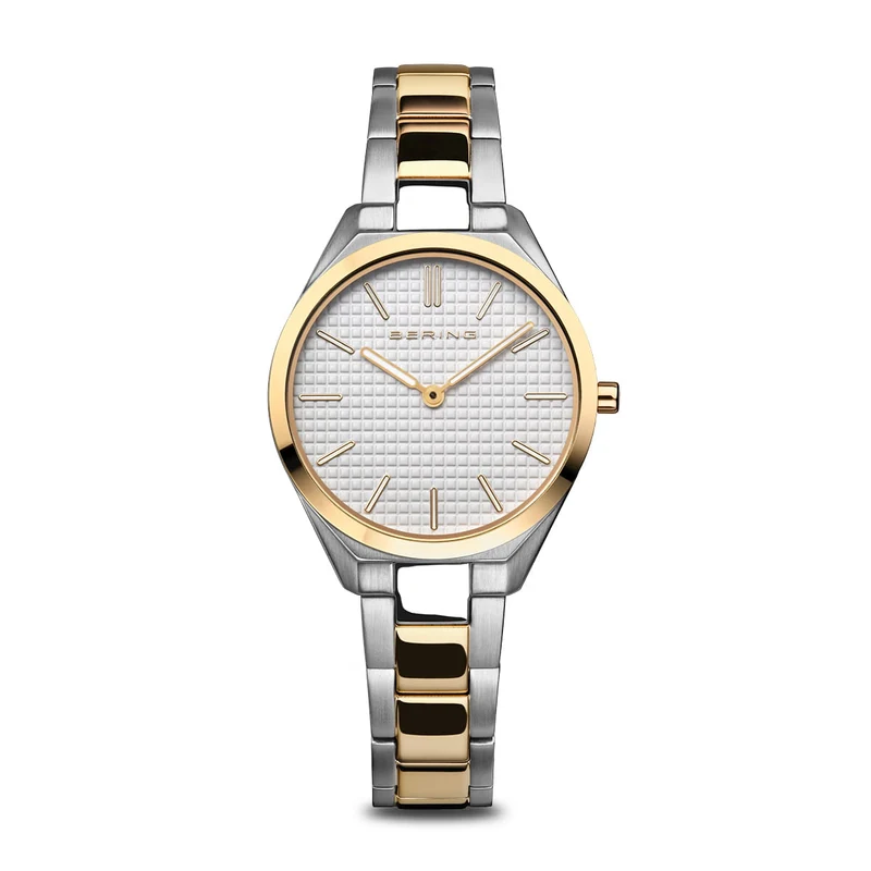 Bering Ultra Slim 17231-704 Damenuhr Silber/Gold • Saphirglas • Dänisches Design