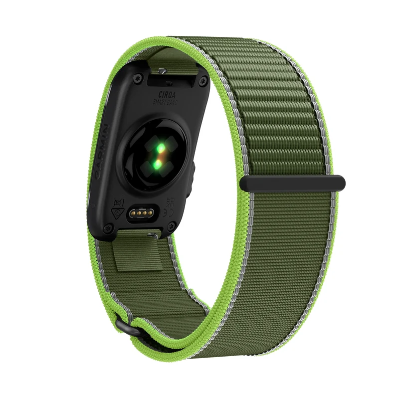Bandz Garmin Cirqa Nylonarmband 'Classic' (Neon Grün)