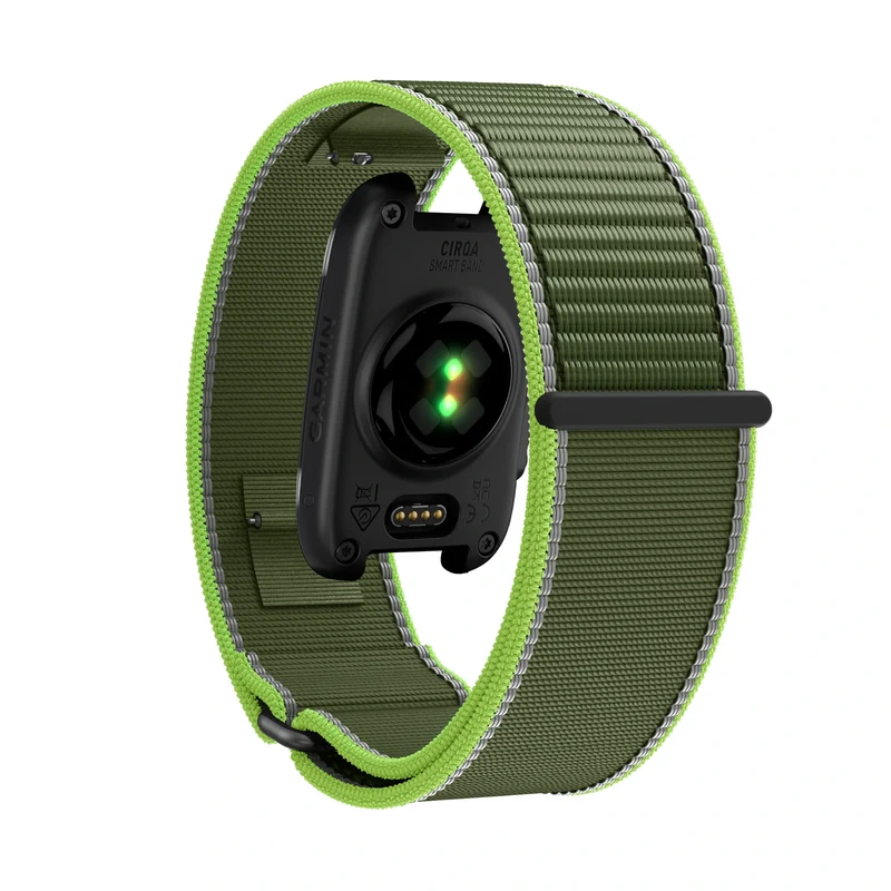Bandz Garmin Cirqa Nylonarmband 'Classic' (Neon Grün)
