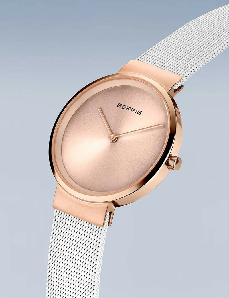 Bering Classic 14531-266 Damenuhr Roségold • Saphirglas • Milanaise-Armband