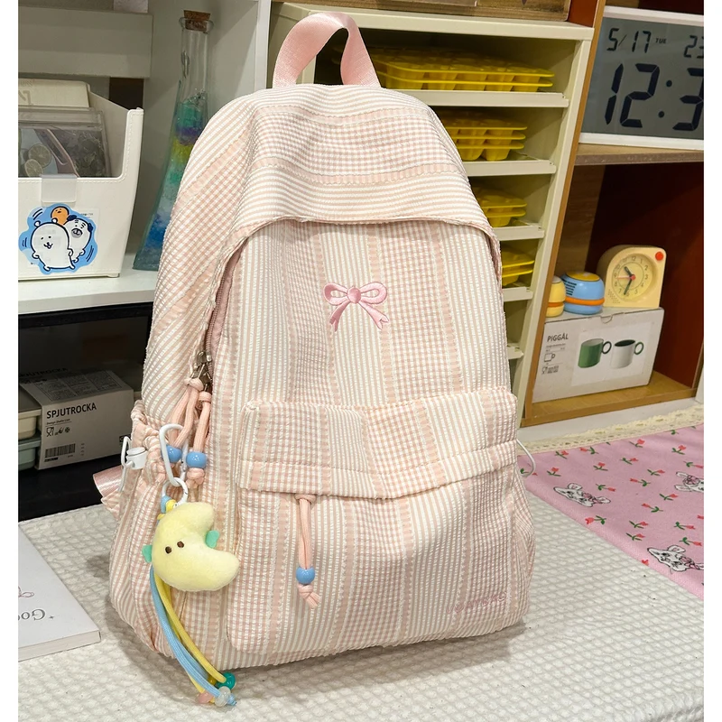 Süße karierte Schulrucksack Karnz