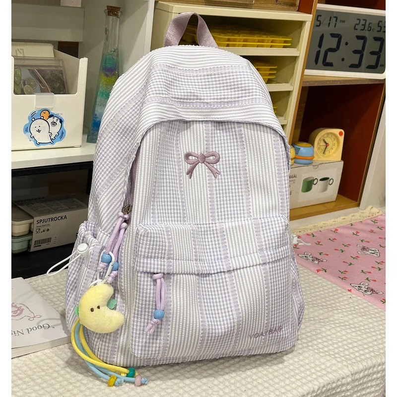 Süße karierte Schulrucksack Karnz
