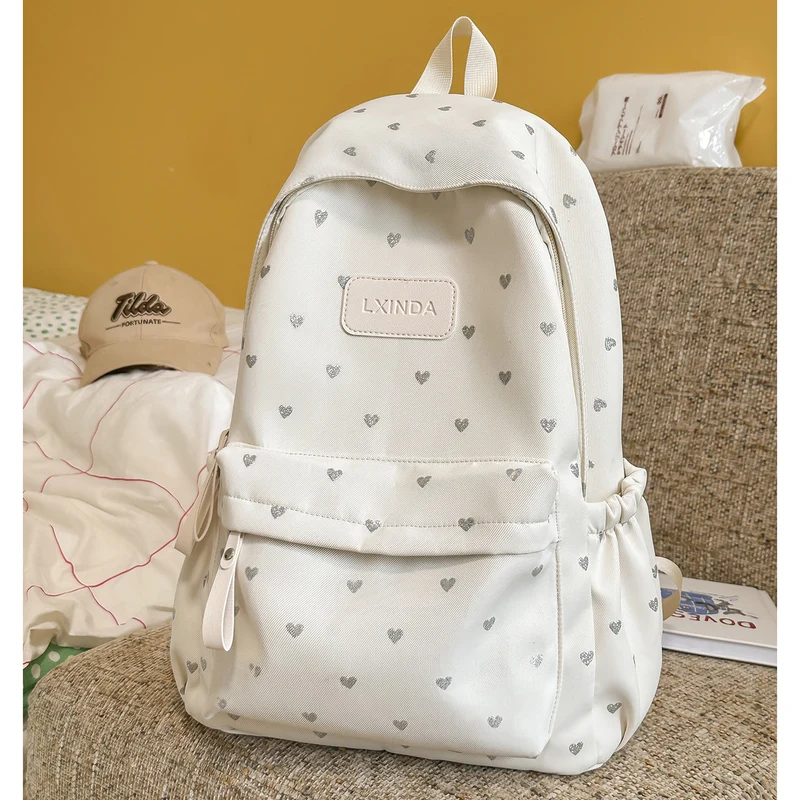 Fun Herz-Print Rucksack Karnz