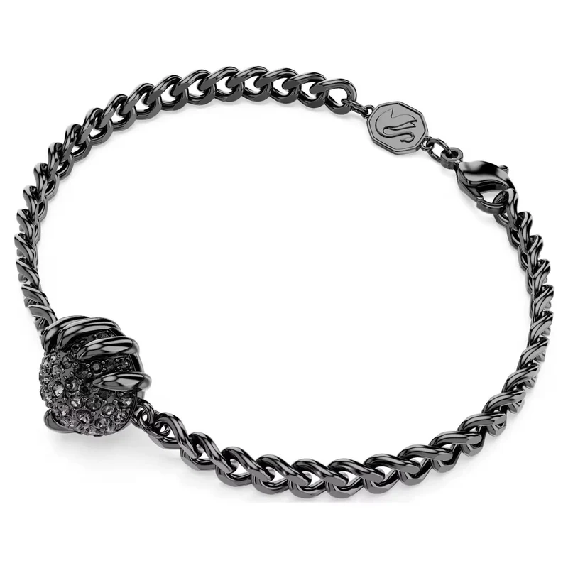SWAROVSKI Armband Unisex Dragon & Phoenix „Dragon’s Claw“ Ruthenium‑Plated Schwarz 5675844