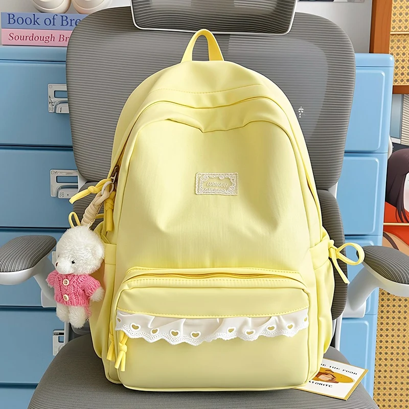 Dekorative Spitzenbesetzte Schulrucksack Karnz