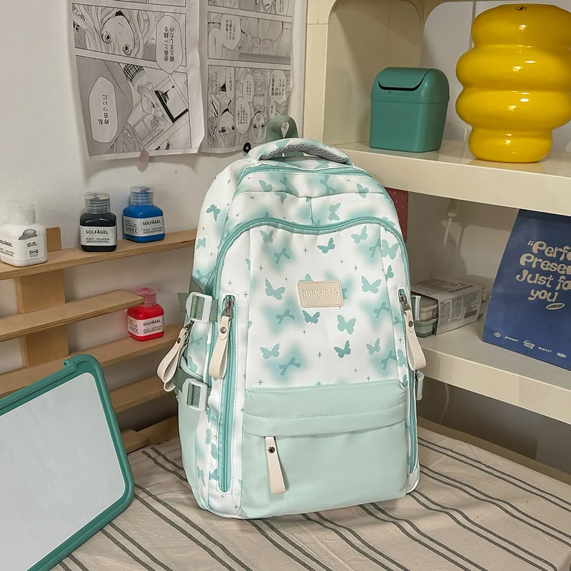 Süßer Schmetterling-Themen-Schulrucksack Karnz