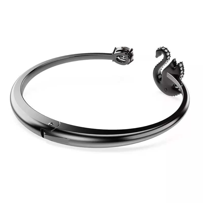 Swarovski Swan Armreif Schwarz/Ruthenium 5688746