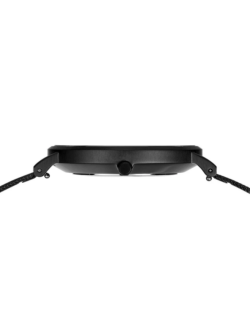 Bering Classic 14240-128 Herren Armbanduhr Grün-Schwarz • Meshband aus Edelstahl • Multifunktions-Quarzwerk