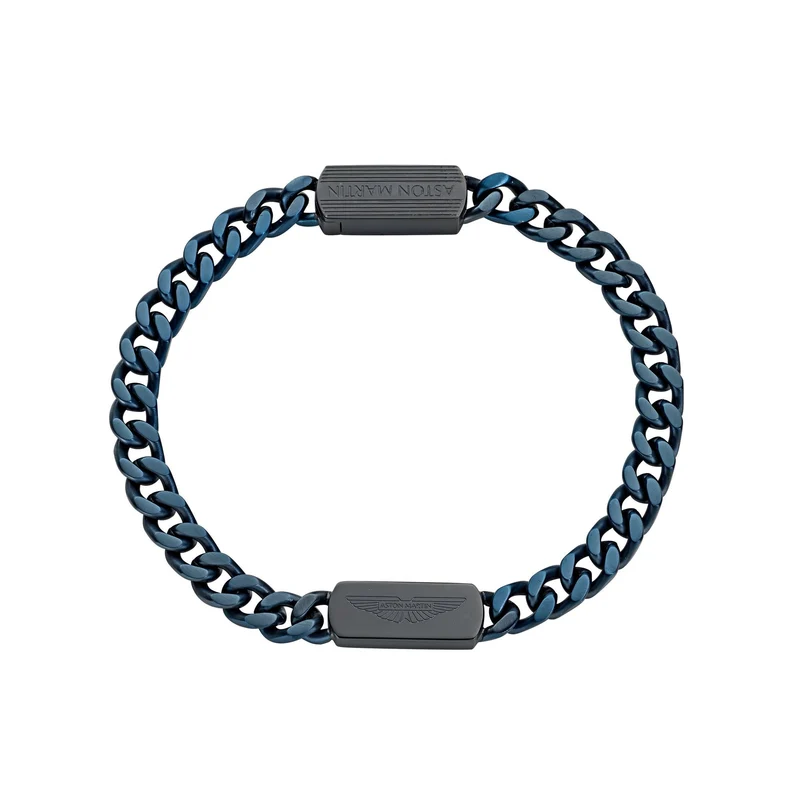 ASTON MARTIN Armband Herren AML ICON Edelstahl Blau/Schwarz MJIUF5BM6