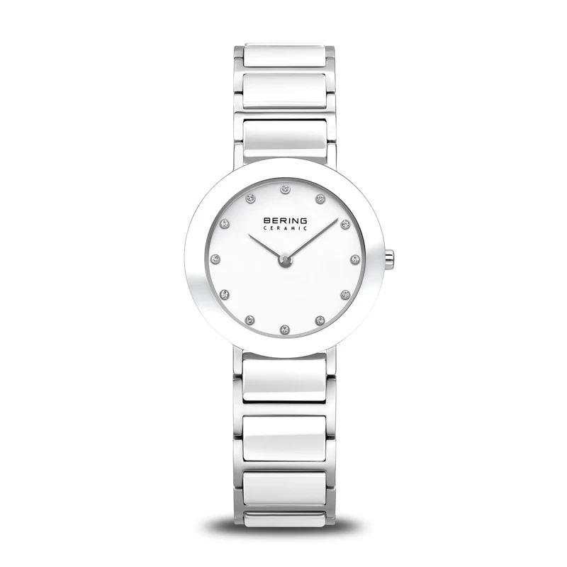 Bering Ceramic 11429-754 Damenuhr Silber • Saphirglas • Hochtech-Keramikarmband