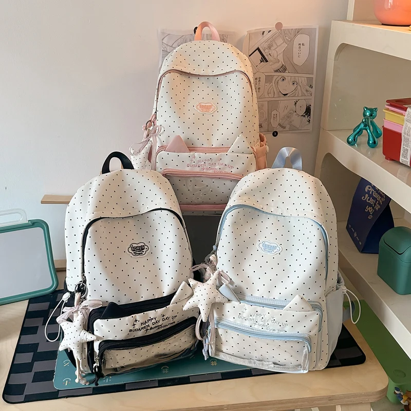 Süßes Polka Dot Design Rucksack Karnz