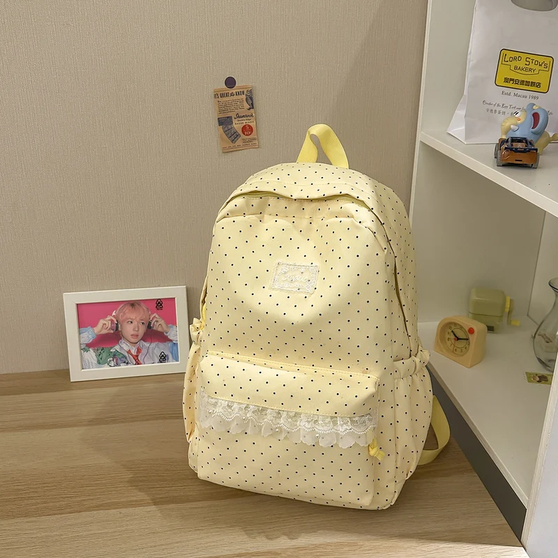 Niedlicher Polka Dot Freizeit-Rucksack Karnz