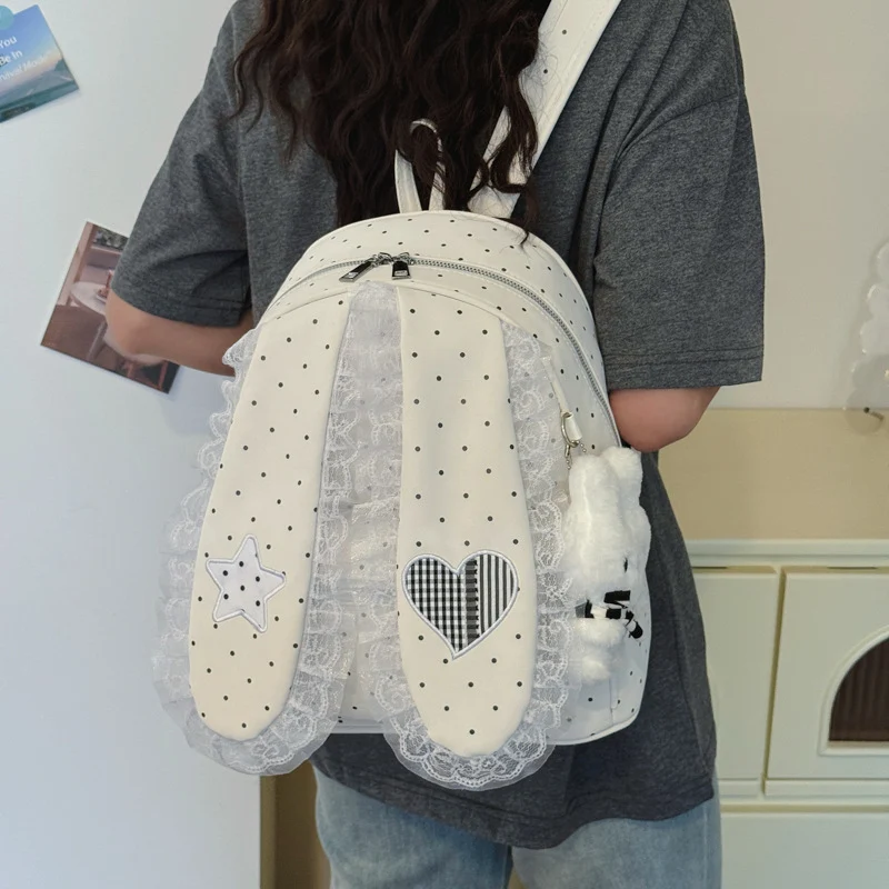 Süßer Plüsch-Rucksack mit Hasenohren Karnz
