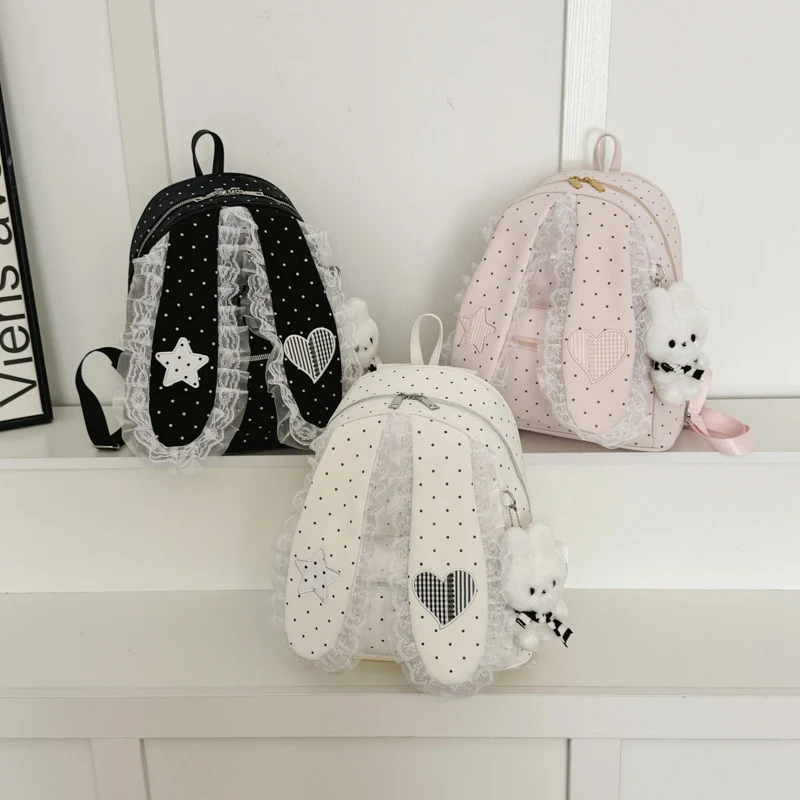 Süßer Plüsch-Rucksack mit Hasenohren Karnz