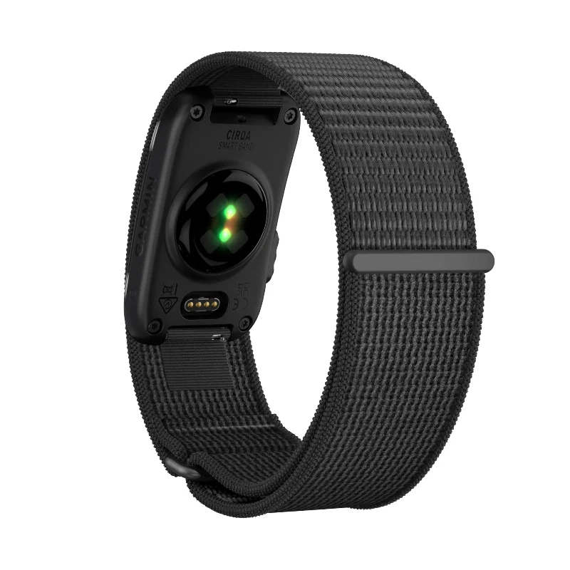 Bandz Garmin Cirqa Nylon Band für Biceps (Schwarz)