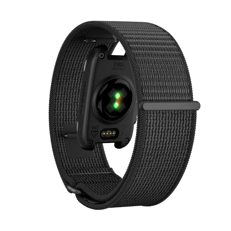 Bandz Garmin Cirqa Nylon Band für Biceps (Schwarz)