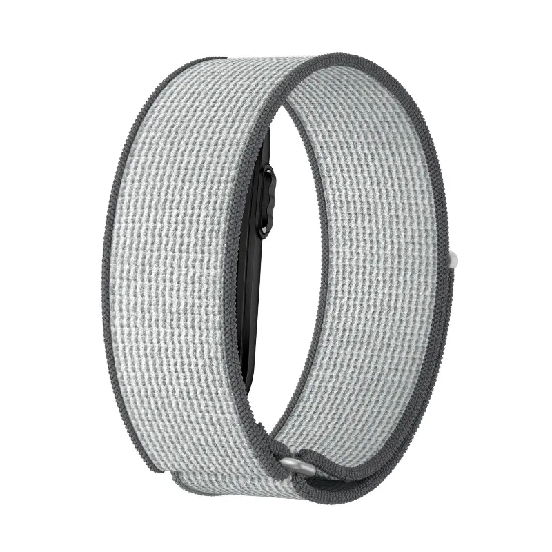 Bandz Garmin Cirqa Nylonarmband 'Classic' (Grau/Weiß)