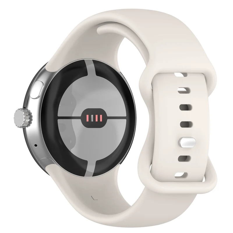 Google Pixel Watch 5 - 41mm Classic Silikonarmband (Weiß)
