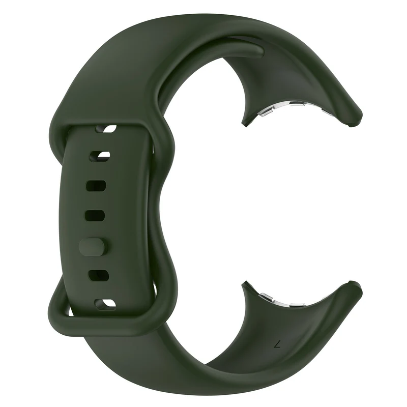 Google Pixel Watch 5 - 41mm Classic Silikonarmband (Dunkelgrün)