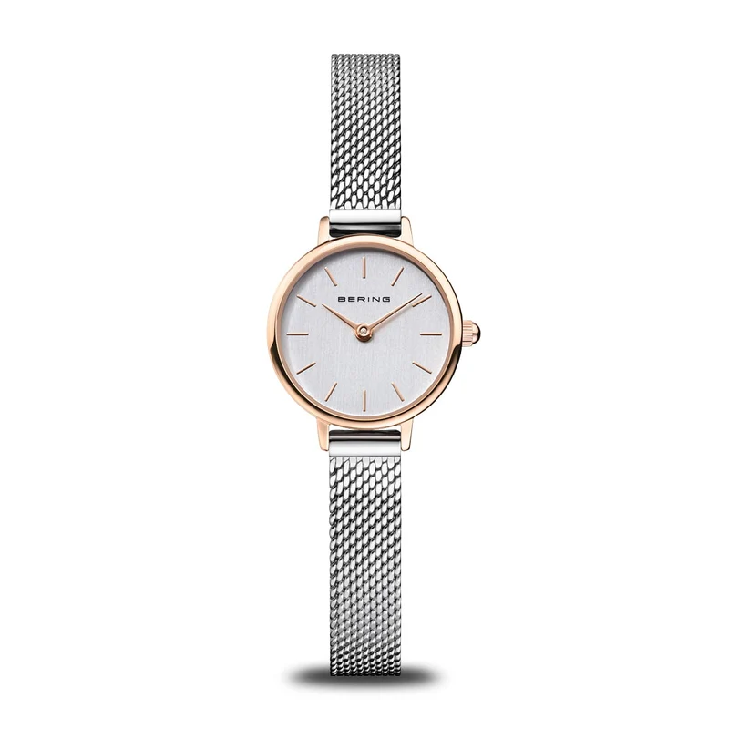 Bering Classic 11022-064 Damenuhr Roségold • Saphirglas • Milanaise-Armband