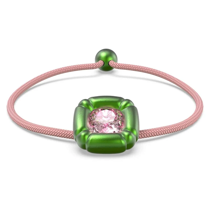 Swarovski Damen Dulcis Armband Kissenschliff, Grün-Pink 5613643