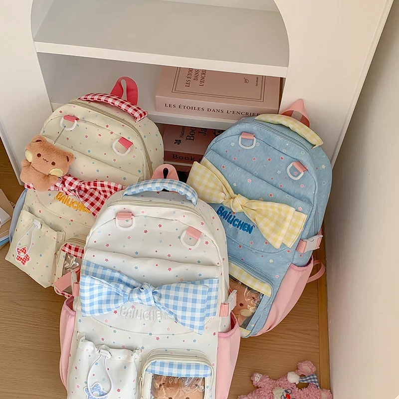 Niedlicher mit Schleife verzierten Schulrucksack Karnz
