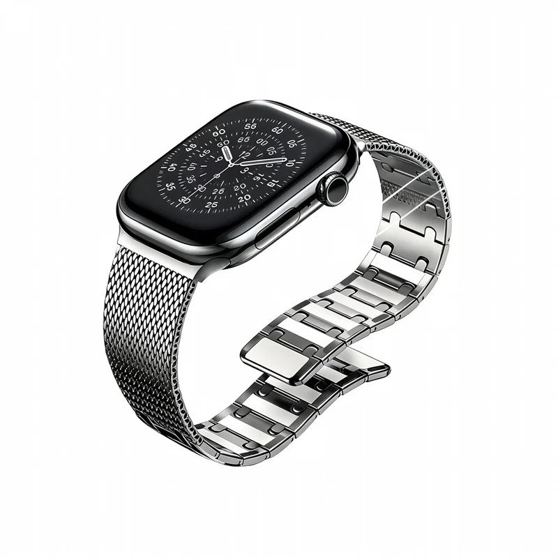 Apple Watch Solides Milanese Armband (Titan)