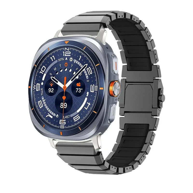 Samsung Galaxy Watch Ultra One Bead Titan-Hybridarmband (Schwarz)