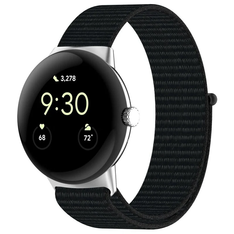 Google Pixel Watch 5 - 41mm Nylonarmband (Schwarz)